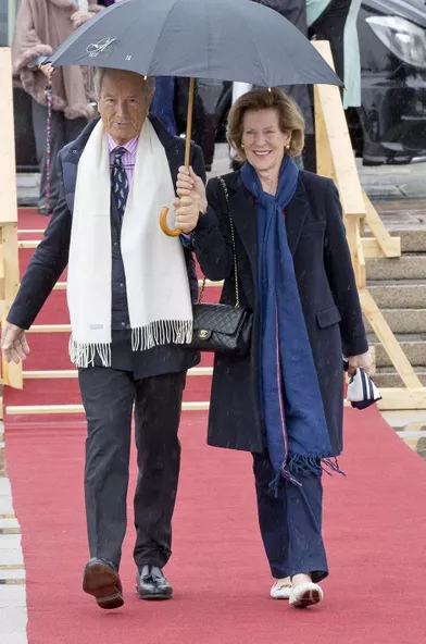 Bernhard Mach et Madeleine Kogevinas, née Bernadotte, à Oslo le 10 mai 2017