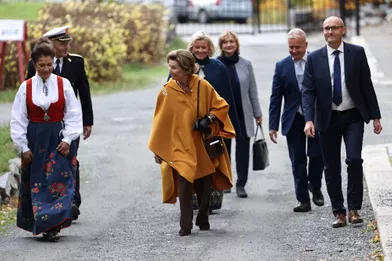 La reine Sonja de Norvège à Lillehammer, le 25 septembre 2020
