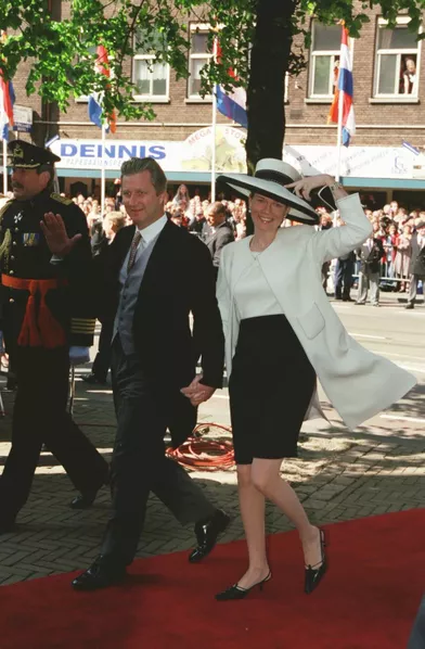 Le prince Philippe et la princesse Mathilde de Belgique aumariage du prince Constantijn des Pays-Bas et de Laurentien Brinkhorst, le 19 mai 2001