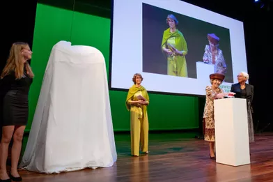 L'ex-reine Beatrix des Pays-Bas à Apeldoorn, le 12 octobre 2021