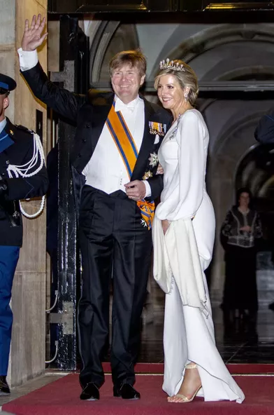 La reine Maxima et le roi Willem-Alexander des Pays-Bas à Amsterdam, le 9 avril 2019