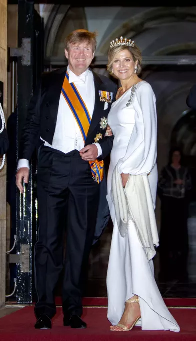 La reine Maxima et le roi Willem-Alexander des Pays-Bas à Amsterdam, le 9 avril 2019