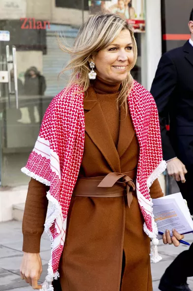 La reine Maxima des Pays-Bas en Jordanie, le 11 février 2019