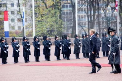 Le roi Willem-Alexander des Pays-Bas àOslo, le 9 novembre 2021