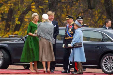 Les couples royaux néerlandais et norvégien et la princesse Mette-Marit de Norvègeà Oslo, le 9 novembre 2021