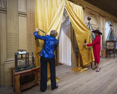 La reine Maxima des Pays-Bas inaugure la nouvelle aile du Teylers Museumà Haarlem, le 30 novembre 2021