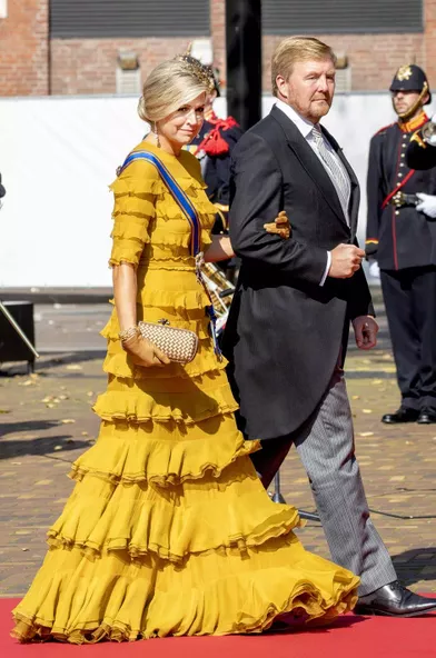 La reine Maxima et le roi Willem-Alexander des Pays-Bas à La Haye, le 15 septembre 2020