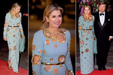 Le look de la reine Maxima des Pays-Bas à Oslo, le 10 novembre 2021