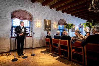 Le roi Willem-Alexander des Pays-Basà Oslo, le 10 novembre 2021