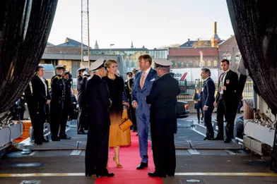 La reine Maxima et le roi Willem-Alexander des Pays-Bas à Oslo, le 10 novembre 2021