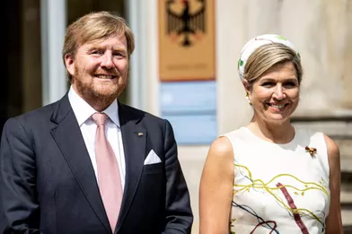 La reine Maxima et le roi Willem-Alexander des Pays-Bas à Berlin, le 5 juillet 2021