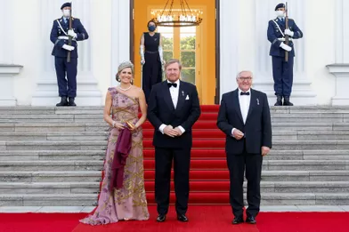 https://www.parismatch.com/Royal-Blog/famille-royale-Pays-Bas/La reine Maxima et le roi Willem-Alexander des Pays-Bas avec le couple présidentiel allemand à Berlin, le 5 juillet 2021