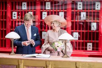 La reine Maxima et le roi Willem-Alexander des Pays-Bas à Potsdam, le 22 mai 2019