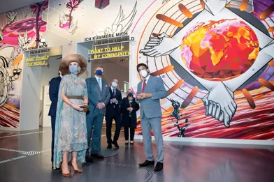 La reine Maxima et le roi Willem-Alexander des Pays-Bas à Berlin, le 7 juillet 2021