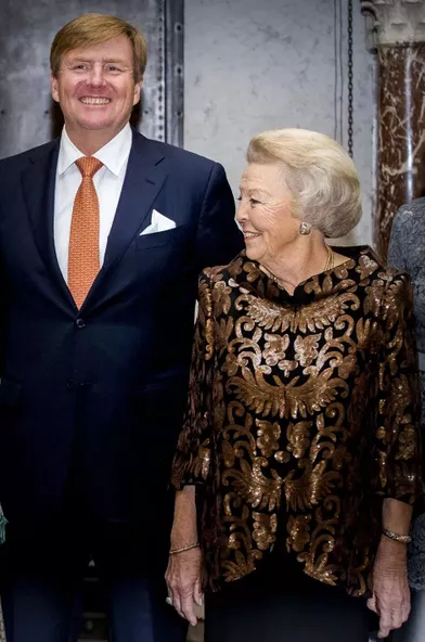 Le roi Willem-Alexander et la princesse Beatrix des Pays-Bas à Amsterdam, le 27 novembre 2018