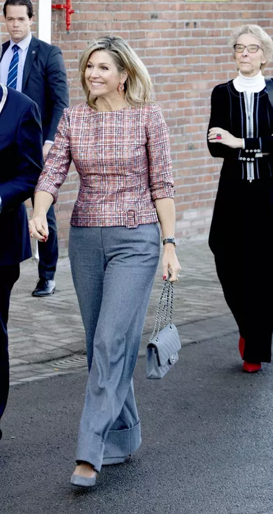 La reine Maxima des Pays-Bas à Vlissingen en Zélande, le 20 février 2019