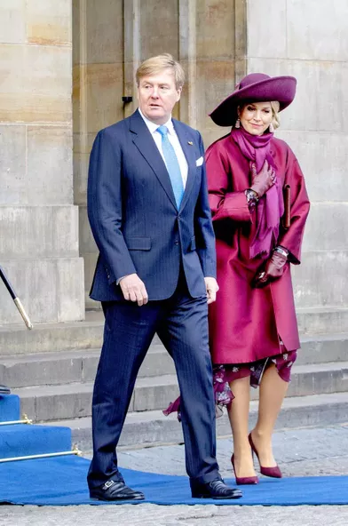 La reine Maxima et le roi Willem-Alexander des Pays-Bas, le 21 novembre 2018 à Amsterdam