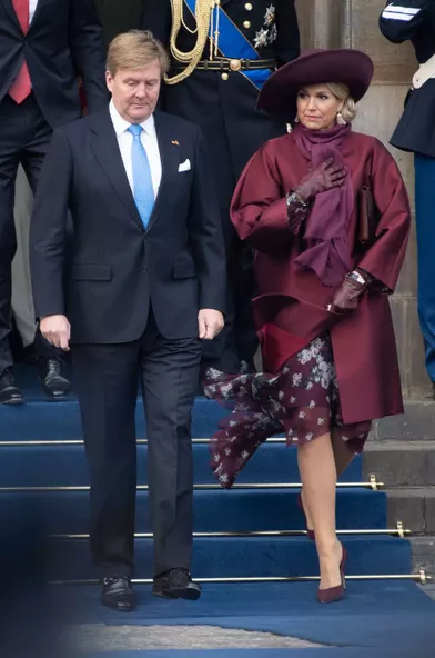 La reine Maxima et le roi Willem-Alexander des Pays-Bas à Amsterdam, le 21 novembre 2018