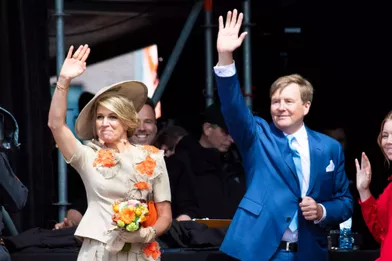 La reine Maxima et le roi Willem-Alexander des Pays-Bas à Amersfoort, le 27 avril 2019
