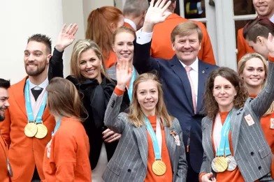 La reine Maxima et le roi Willem-Alexander des Pays-Bas à La Haye, le 23 mars 2018