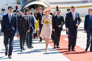 La reine Maxima et le roi Willem-Alexander des Pays-Bas arrivent à Rome, le 20 juin 2017