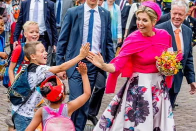 La reine Maxima des Pays-Bas dans le Flevoland, le 29 juin 2017