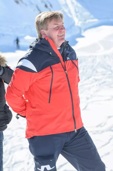 Le roi Willem-Alexander des Pays-Bas à Lech, le 26 février 2018