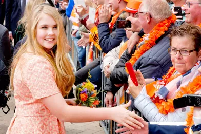 La princesse Catharina-Amalia des Pays-Bas, à Groningen le 27 avril 2018
