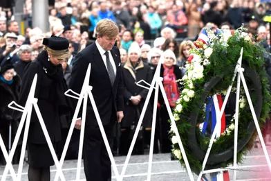La reine Maxima et le roi Willem-Alexander des Pays-Bas à Amsterdam, le 4 mai 2017