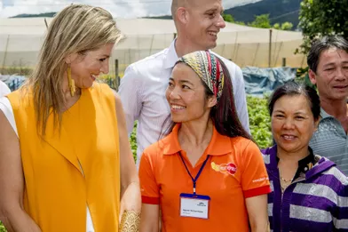 La reine Maxima des Pays-Bas à Da Lat au Vietnam, le 30 mai 2017