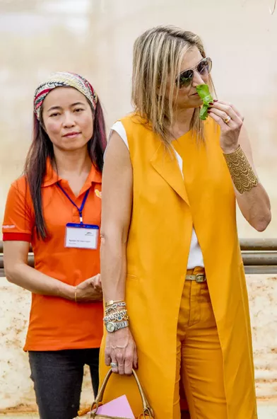 La reine Maxima des Pays-Bas à Da Lat au Vietnam, le 30 mai 2017