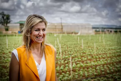 La reine Maxima des Pays-Bas dans une ferme horticole à Da Lat, le 30 mai 2017