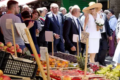 La reine Maxima des Pays-Bas à Palerme, le 21 juin 2017