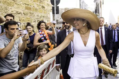 La reine Maxima des Pays-Bas à Palerme, le 21 juin 2017