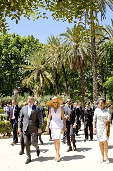 La reine Maxima et le roi Willem-Alexander des Pays-Bas à Palerme, le 21 juin 2017