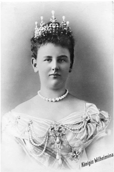 La reine Wilhelmine des Pays-Bas vers 1900