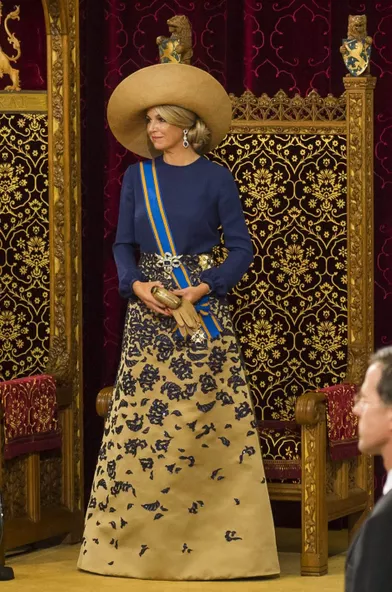 La reine Maxima des Pays-Bas en Claes Iversen pour le Prinsjesdag, le 20 septembre 2016