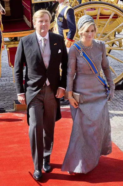 La reine Maxima des Pays-Bas en Natan pour le Prinsjesdag, le 19 septembre 2017