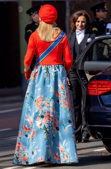 La reine Maxima des Pays-Bas de dos au Prinsjesdag, le 21 septembre 2021