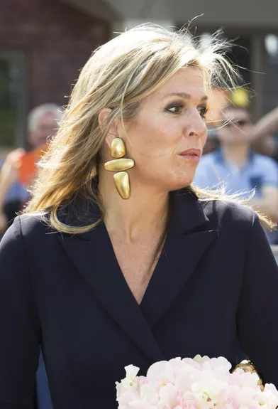 Les boucles d'oreille de la reine Maxima des Pays-Bas, le 17 juin 2018