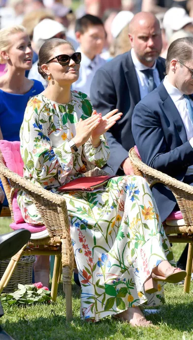 La princesse Victoria de Suède à Solna, le 6 juin 2019