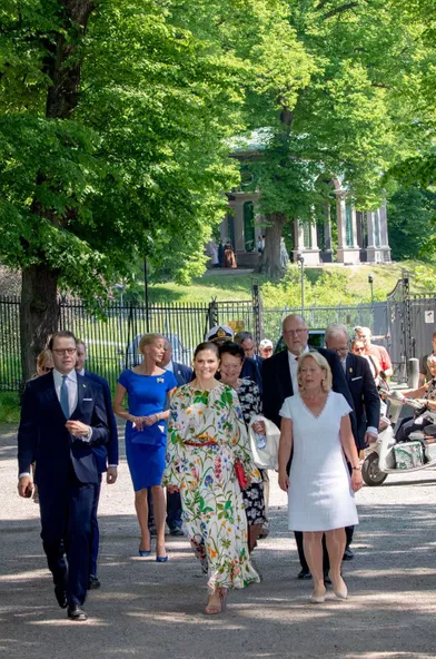 La princesse Victoria de Suède et le prince consort Daniel à Solna, le 6 juin 2019
