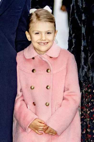 La princesse Estelle de Suède à Stockholm, le 18 décembre 2018