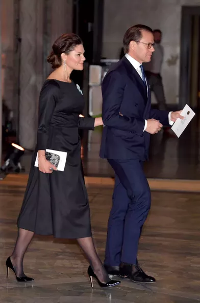 La princesse héritière Victoria de Suède et le prince Daniel à Stockholm, le 10 décembre 2021