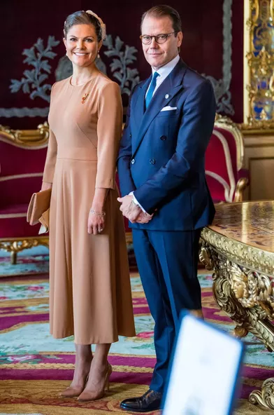 La princesse héritière Victoria de Suède et le prince Daniel à Stockholm, le 7 septembre 2021
