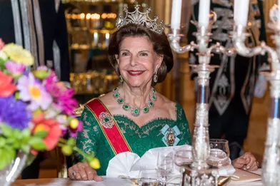 La reine Silvia de Suède à Stockholm, le 7 septembre 2021