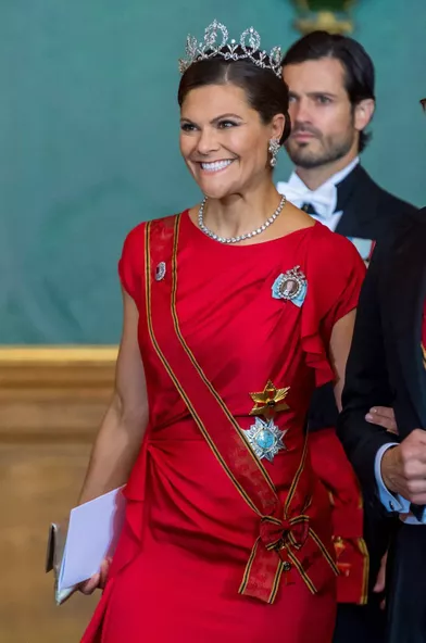 La princesse héritière Victoria et le prince Carl Philip de Suède à Stockholm, le 7 septembre 2021