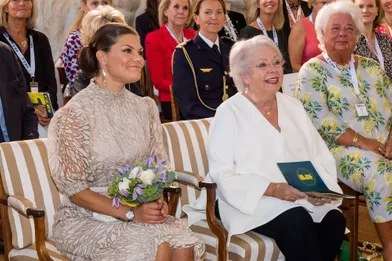 Les princesses Victoria et Christina de Suède à Lidingö, le 9 septembre 2021