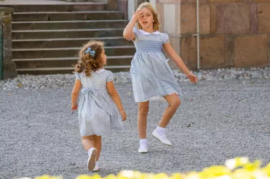 Les princesses Adrienne et Leonore de Suède, le 14 août 2021