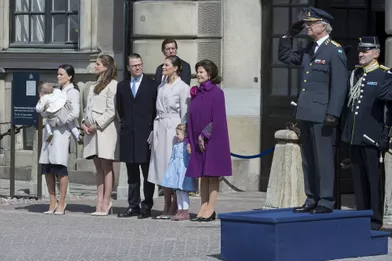 Les mini-princesses suédoises fêtent leur morfar